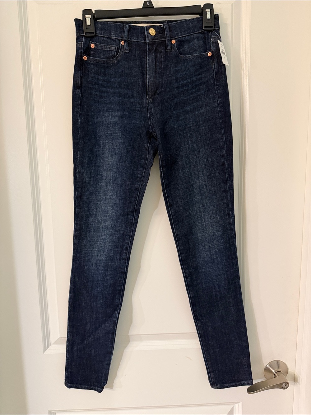 GAP Women's Dark Indigo Mid-Rise Skinny Jeans